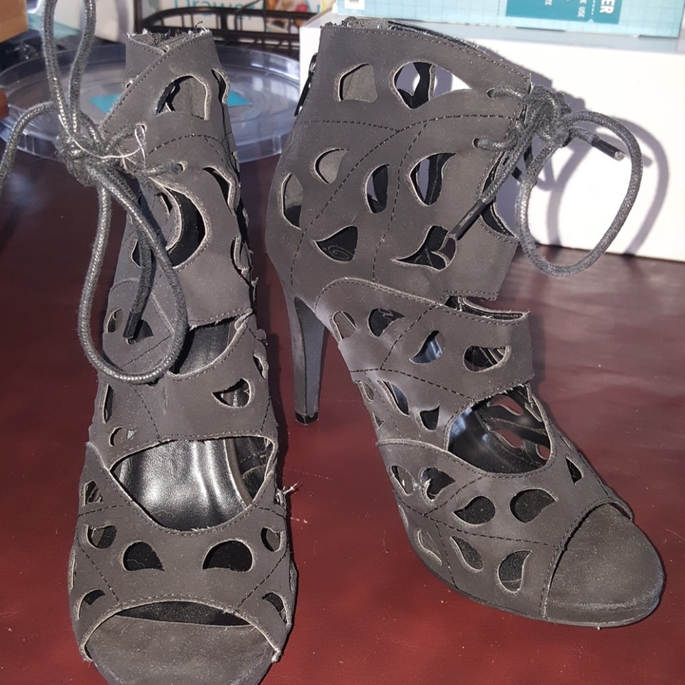 Black high heels
